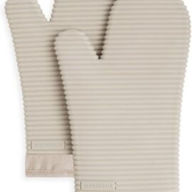 KITCHENAID Ribbed Soft Silicone Oven Mitt 2-Pack Set, 7.5″x13″,...