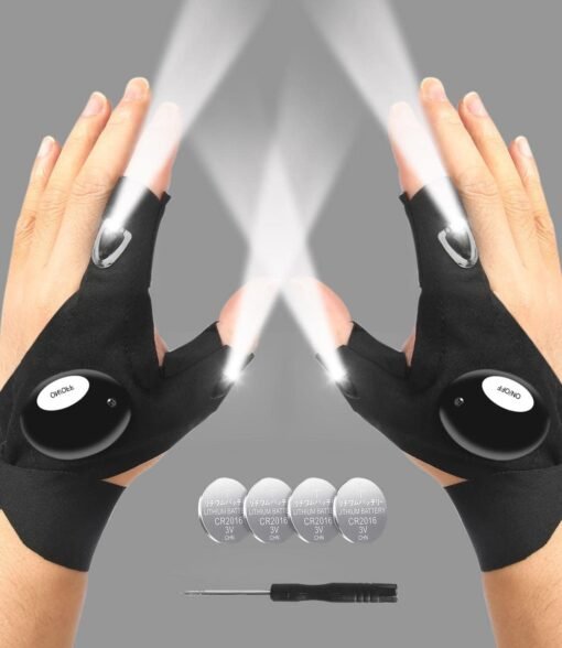 MOIPEJO LED Flashlight Gloves, Gifts for Men Dad Him Boyfriend...