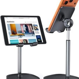 LISEN Cell Phone Stand Phone Holder for Desk, Gaming for... LISEN Cell Phone Stand Phone Holder for Desk, Gaming for...