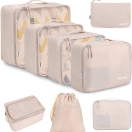 BAGAIL 8 Set Packing Cubes Luggage Packing Organizers for...