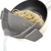 YEVIOR Clip on Strainer for All Pots Pan,Silicone Pasta...