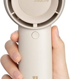 JISULIFE Portable Handheld Turbo Fan Rechargeable 4000mAh...