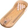 Table Top Mini Bowling Game Set-Tabletop Wooden Board Mini...