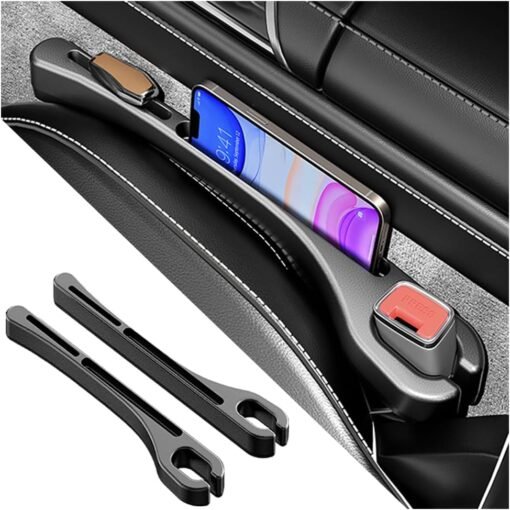 2PCS Car Seat Gap Filler Organizer with Phone Holder,[Upgrade...