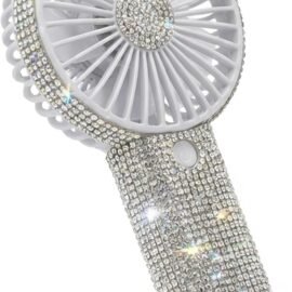 Bling Handheld Fan Portable Rechargeable, Rhinestone Mini... Bling Handheld Fan Portable Rechargeable, Rhinestone Mini...