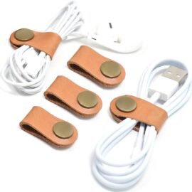 CAILLU Leather Cord Organizer,Cable Ties for Earbuds,Cord... CAILLU Leather Cord Organizer,Cable Ties for Earbuds,Cord...