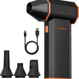 WOLFBOX MegaFlow 50 Compressed Air Duster, 110,000 RPM,...