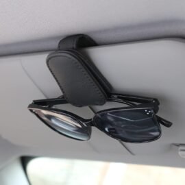 KIWEN Sunglasses Holders for Car Visor, Magnetic Leather...