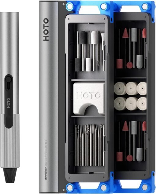 HOTO SNAPBLOQ™ R-A04 Mini Rotary Tool Kit, Brushless Engraving...