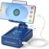 JTEMAN Cell Phone Stand with Bluetooth Speaker and Charging...