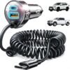 LISEN 90W USB C Car Charger for iPhone 17/16/15 Series