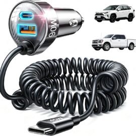 LISEN 90W USB C Car Charger for iPhone 17/16/15 Series