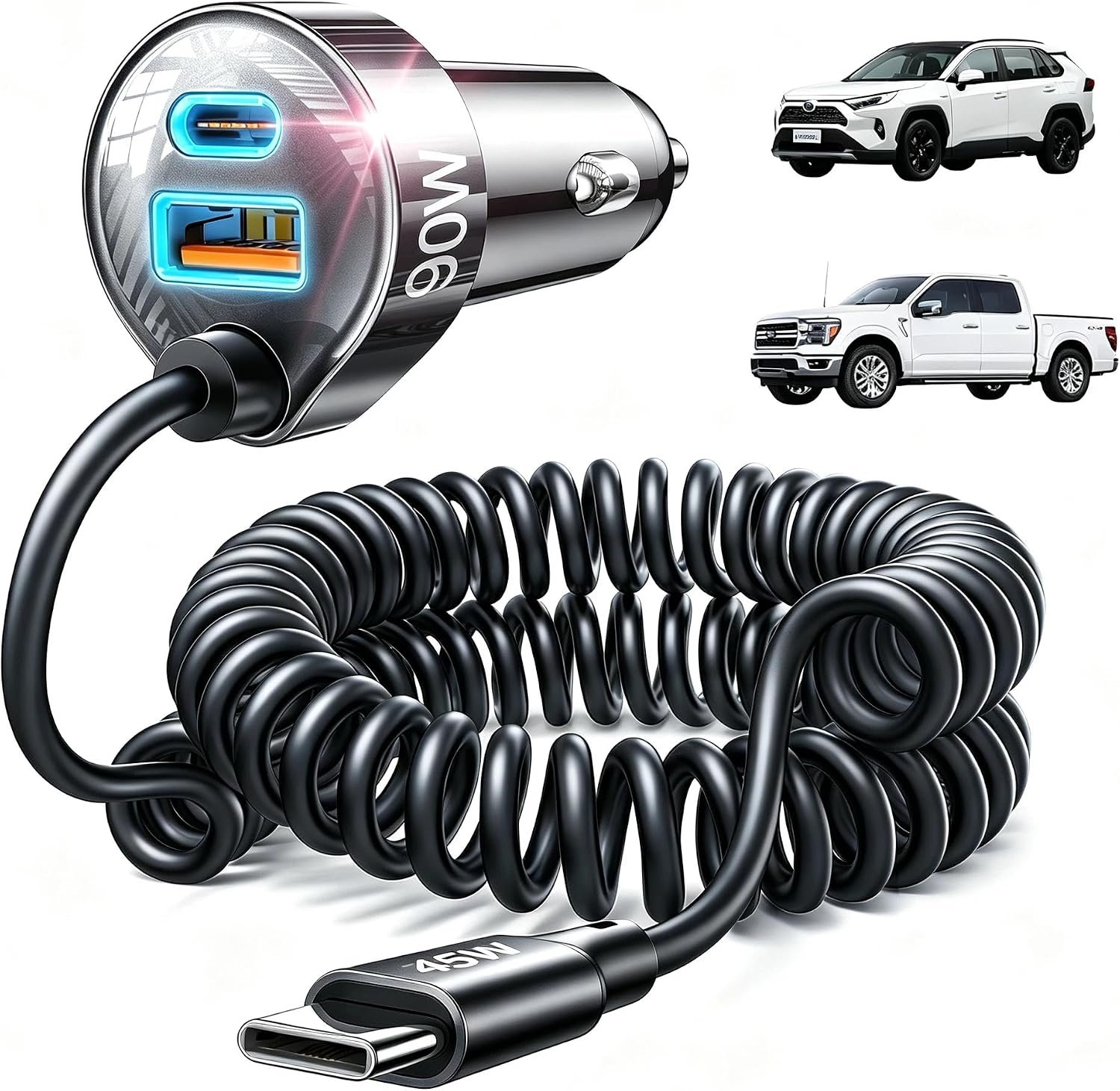 LISEN 90W USB C Car Charger for iPhone 17/16/15 Series LISEN 90W USB C Car Charger for iPhone 17/16/15 Series