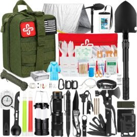 Survival Kit, 250Pcs Survival Gear First Aid Kit with Molle...
