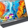 MNN 15.6″ FHD 60Hz Portable Monitor USB-C HDMI IPS...