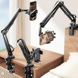LISEN Cell Phone Holder for Bed Desk, Overhead Phone Mount...