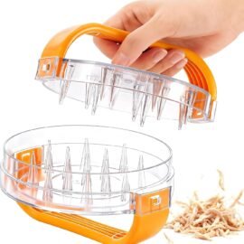 NonSlip Chicken Shredder Tool Twist, Clear Meat Shredder