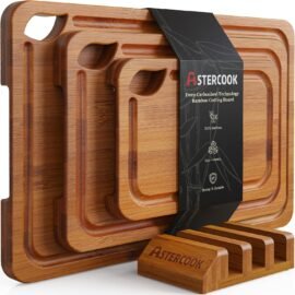 Astercook Deep-Carbonized Bamboo Cutting Boards for Kitchen... Astercook Deep-Carbonized Bamboo Cutting Boards for Kitchen...