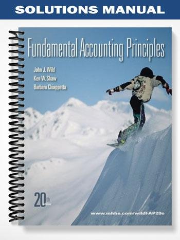 Solutions Manual for Fundamental Accounting Principles 20th Edition by Wild