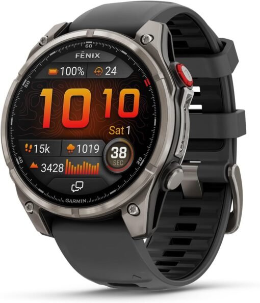 Garmin fēnix® 8 Pro, 51mm, Sapphire, Titanium, Graphite/Black