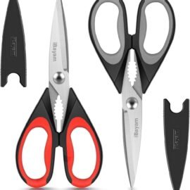 iBayam Kitchen Scissors Shears All Purpose Heavy Duty, Protective...