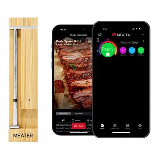 MEATER Pro Smart Meat Thermometer, Honey, Bluetooth, 1000°F,...