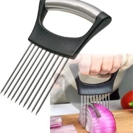 Stainless Steel Onion Holder for Slicing,Onion Slicer Holder,Kitchen...