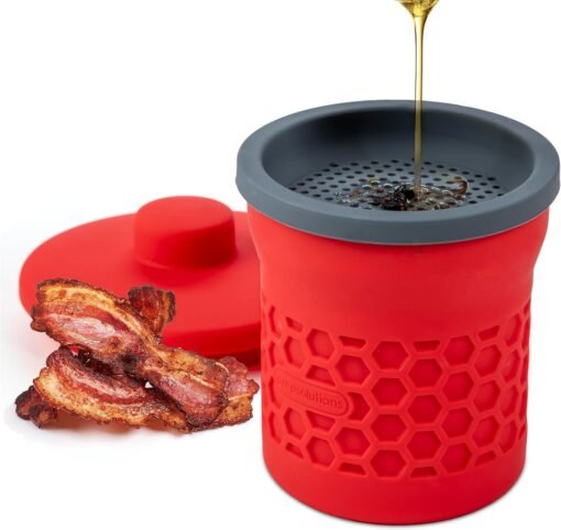 PrepSolutions Silicone Grease Strainer And Keeper, 2 Cup...