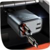 LISEN Retractable Car Charger, 84W Car Charger USB C Fast...