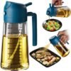 TrendPlain 16oz/470ml Glass Olive Oil Sprayer for Cooking...