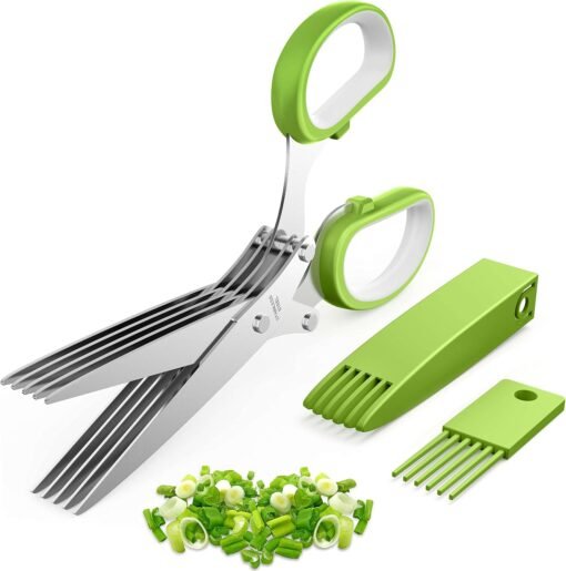 2026 Upgraded Herb Scissors, Effortless Herb Shears Cutter...