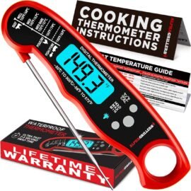 Alpha Grillers Instant Read Meat Thermometer Digital, Cooking,...
